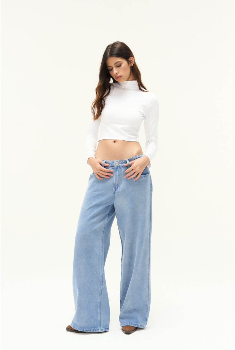 JEAN WIDE LEG ZAPPA