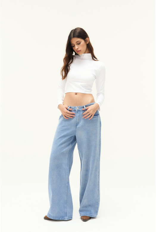 JEAN WIDE LEG ZAPPA