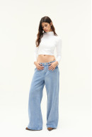 JEAN WIDE LEG ZAPPA