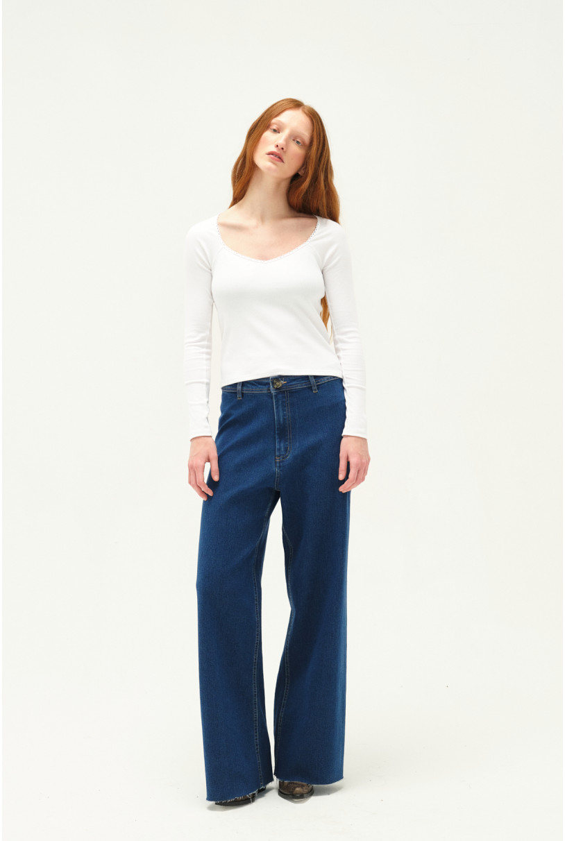 JEAN WIDE LEG AMY