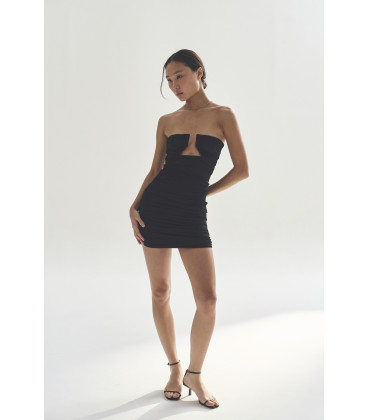 VESTIDO CORTO STRAPLES OLIVIA