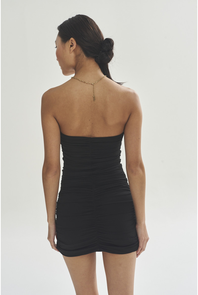 VESTIDO CORTO STRAPLES OLIVIA