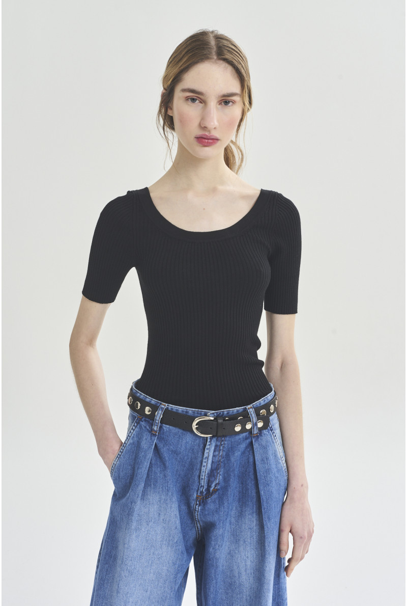 SWEATER C/R M/CODO AMY