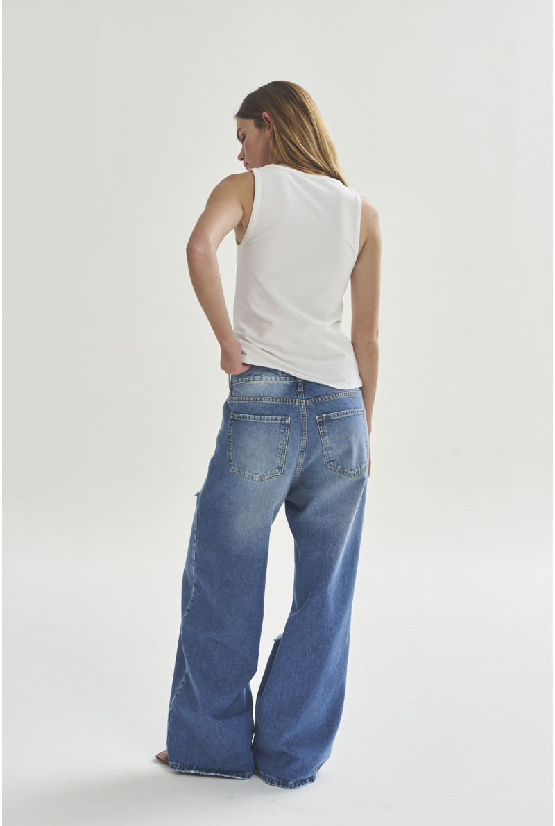 JEAN SUPER ANCHO C/ROTURAS PARIS