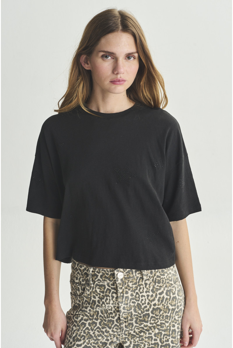 REMERA C/R M/CODO STAR