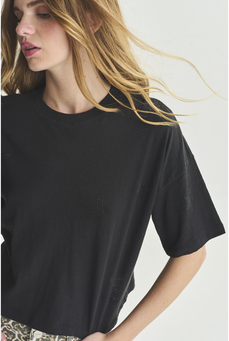 REMERA C/R M/CODO STAR