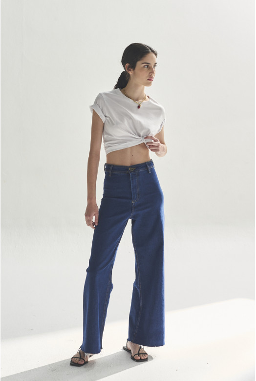 JEAN WIDE LEG AMY