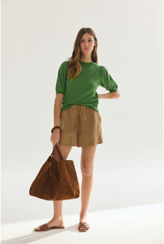 SWEATER C/R AL CODO MORA