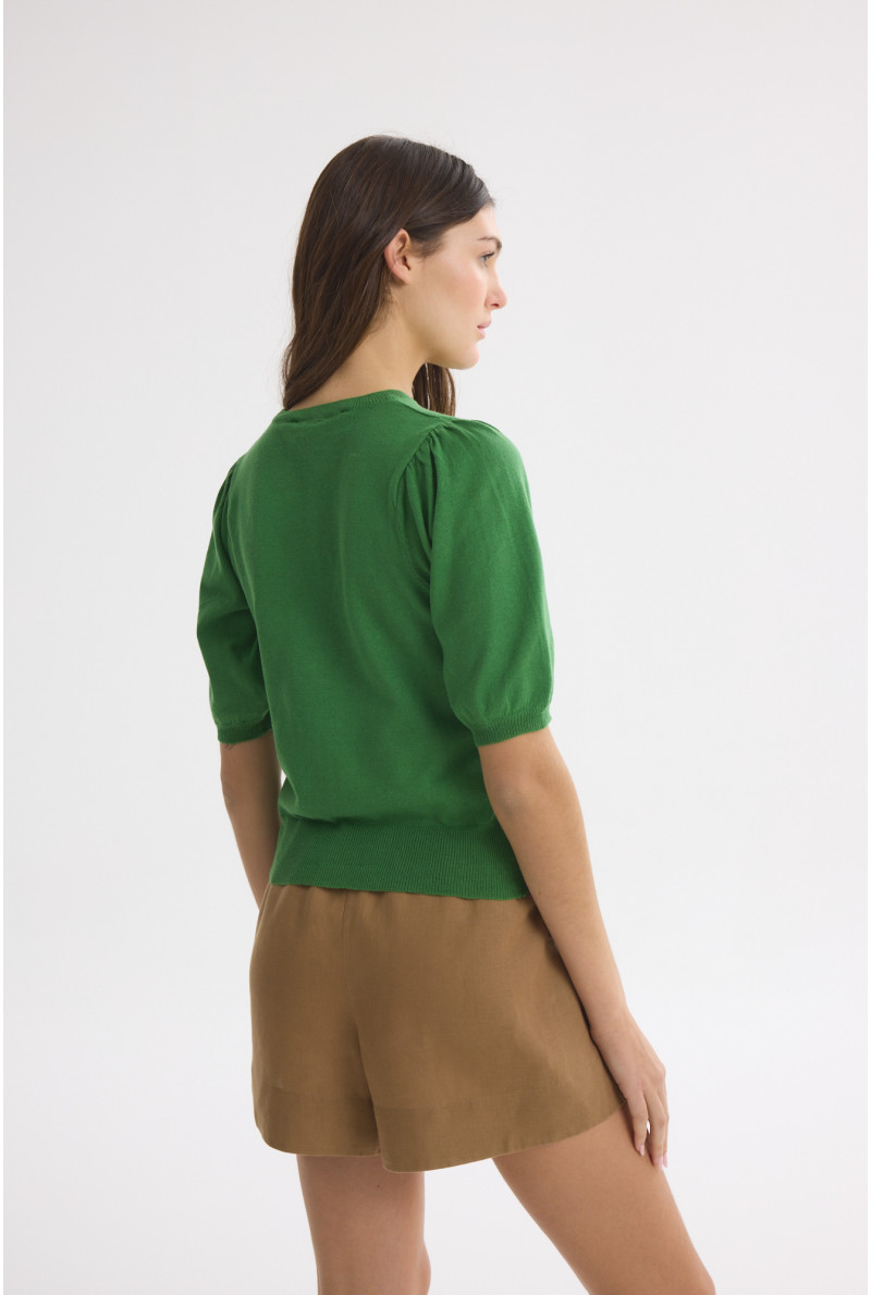SWEATER C/R AL CODO MORA