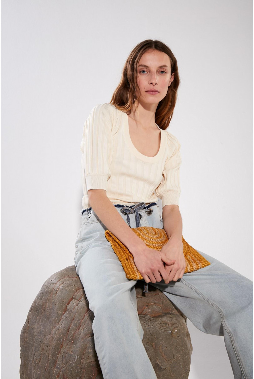 SWEATER C/R AL CODO SOFIA