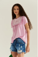 REMERA C/R M/C OLIVIA