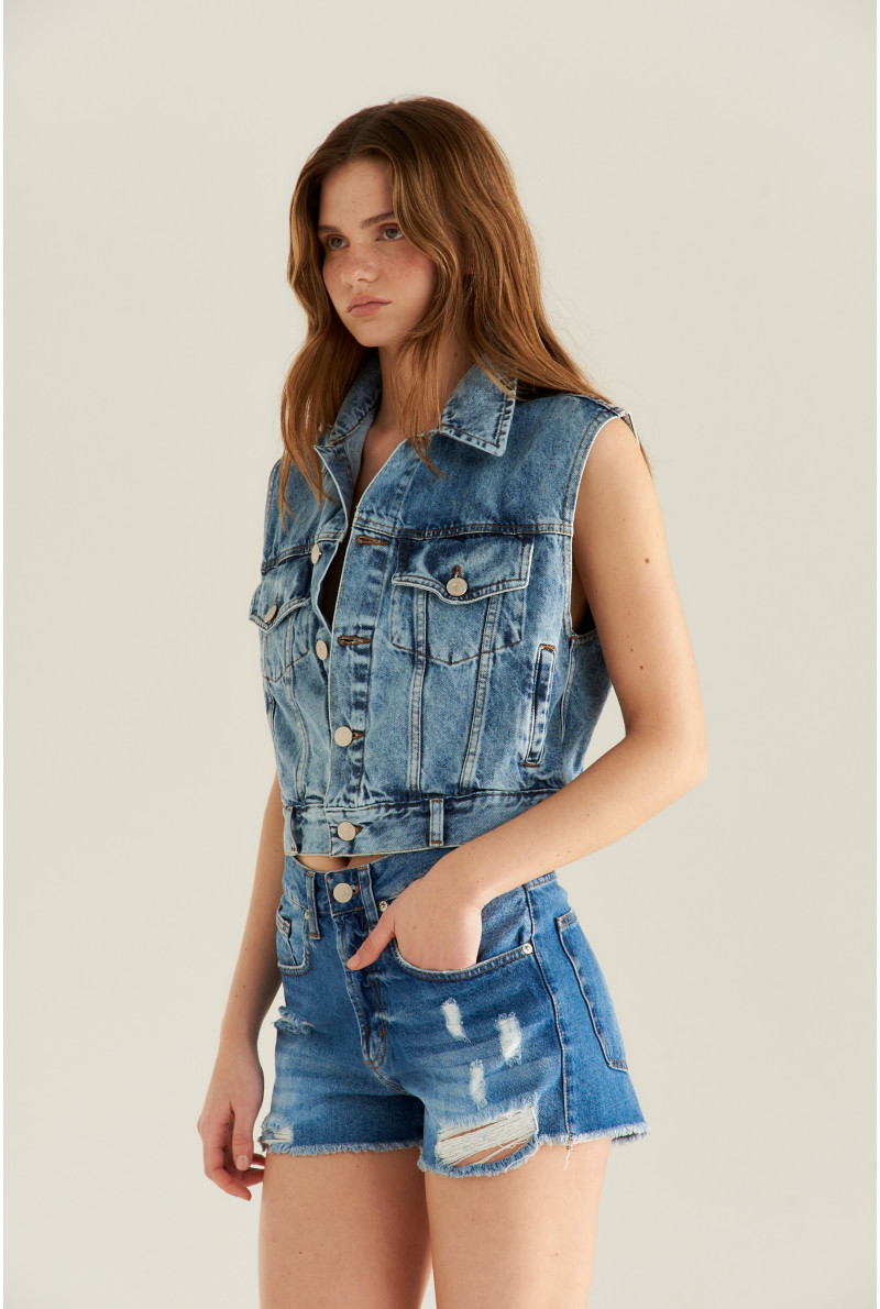 CHALECO DENIM DAISY